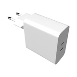 Fixed 65W Dual USB-C PD Mains Charger
