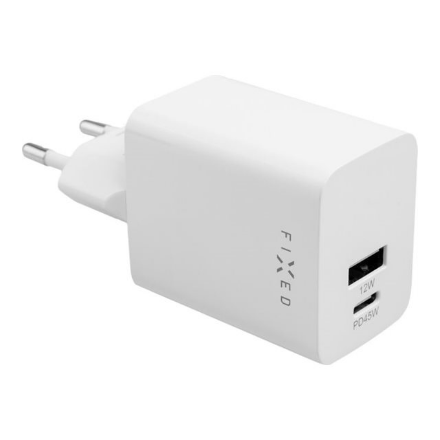 Fixed 45W Mini USB-C/USB Travel Charger - FIXC45M-CU-WH