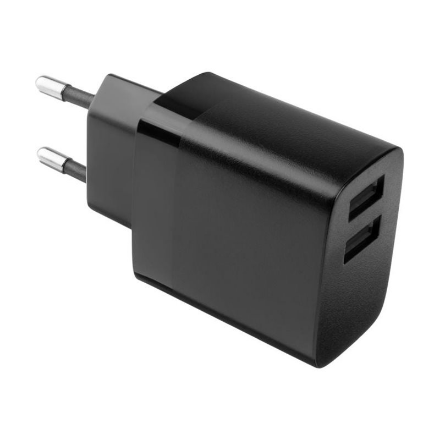Fixed Dual USB Travel Charger 17W - FIXC17N-2U-BK