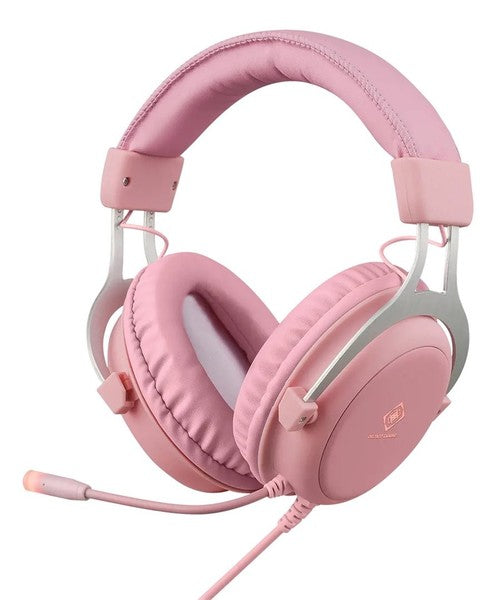 DELTACO GAMING PH85 Stereo Wired Gaming Headset - Pink (3.5mm)