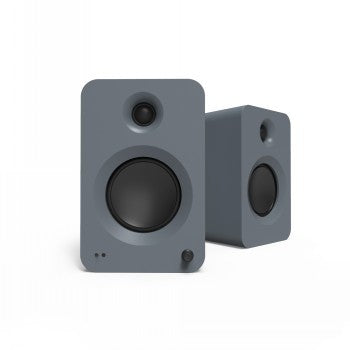 KANTO AUDIO 200W POWERED BOOKSHELF SPEAKERS WITH HDMI ARC, USB-C, AND BLUETOOTH 5.3 - MATTE GRAY, PAIR (INCL. TYPE C POWER CORD)
