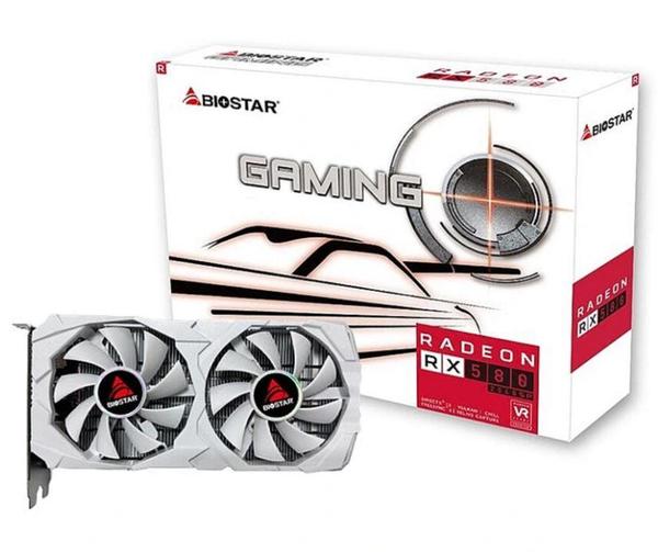 Graphics Card-BIOSTAR-AMD-Radeon RX 580-8 GB-GDDR5-256 bit-PCI Express x16 3.0-VA5825RQ82