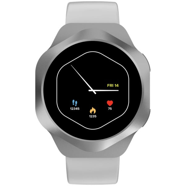 CANYON Hexagon 88 Smart Watch with Bluetooth Calling - Silver