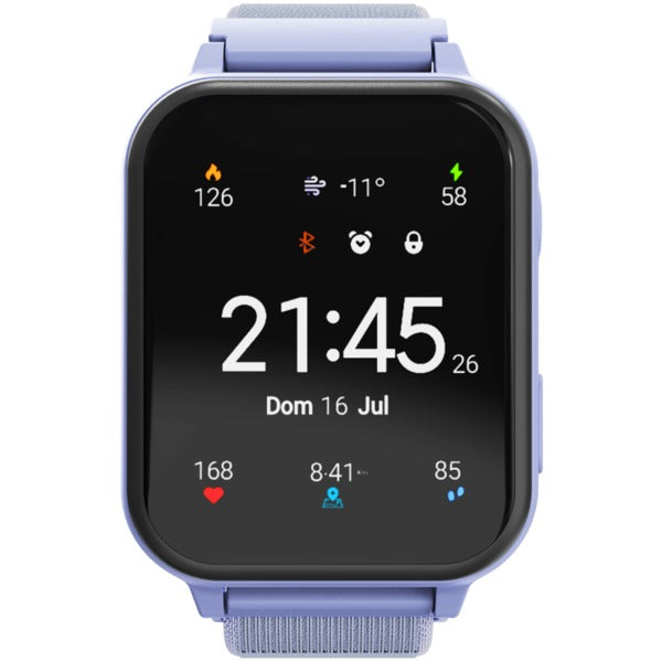 CANYON Alfie KW-37 Kids Smartwatch with MP3, Study & Game Features - Blue