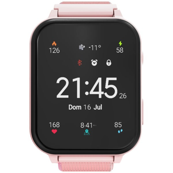 CANYON Alfie KW-37 Kids Smartwatch with MP3, Study & Games - Pink