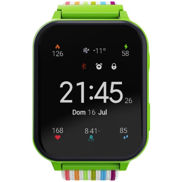 CANYON Alfie KW-37 Kids Smartwatch with MP3, Study & Game Features - Green