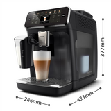 Philips - Coffee machine - EP4441/50 - Pump pressure 15 bar - Built-in milk frother - Fully Automatic - 1500 W - Black