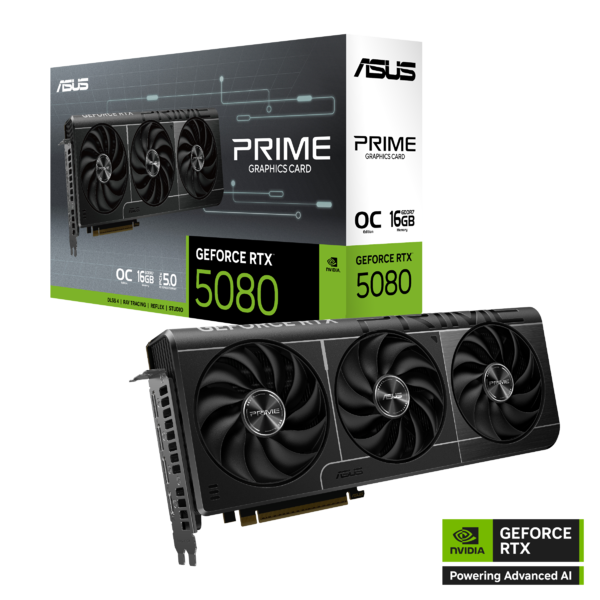 ASUS PRIME GeForce RTX™ 5080 16GB GDDR7 OC Edition, DLSS 4