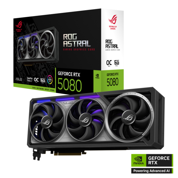 ASUS ROG Astral GeForce RTX™ 5080 16GB GDDR7 OC Edition Graphics Card