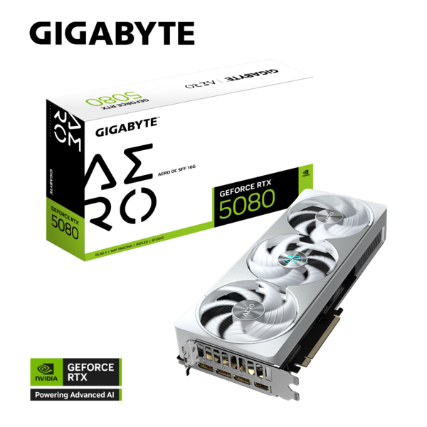 Gigabyte GeForce RTX™ 5080 AERO OC SFF 16G, DLSS 4