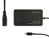 Cablexpert 65W GaN USB-C Power Delivery Fast Charger - NPA-AC-PDQC65-01