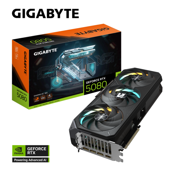 Gigabyte GeForce RTX 5080 GAMING OC 16G Graphics Card with DLSS 4