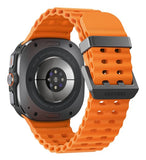 Samsung Galaxy Watch Ultra LTE 47mm Smartwatch - Titanium Gray Case, Orange Band