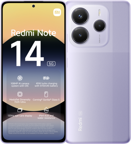 Xiaomi Redmi Note 14 5G 8GB/256GB - Lavender Purple