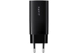 Havit UC20 GaN 65W 3-Port Travel Charger - Black