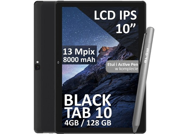 BLOW BlackTAB10 4G LTE Tablet - 4GB RAM, 128GB Storage