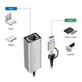 USB-A/-C to 2.5G Ethernet Adapter - Gray