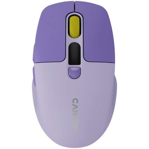 CANYON MW-26 LCD Silent Dual Mode Wireless Mouse - Violet