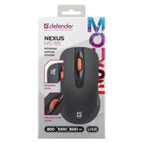 KOMPIUTERIO Defender Nexus MS-195 RF Silent Wireless Mouse - Black