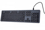 Eltronum KB-UML-04-CYRL Slim Wired Backlit Keyboard - Black, Cyrillic Layout