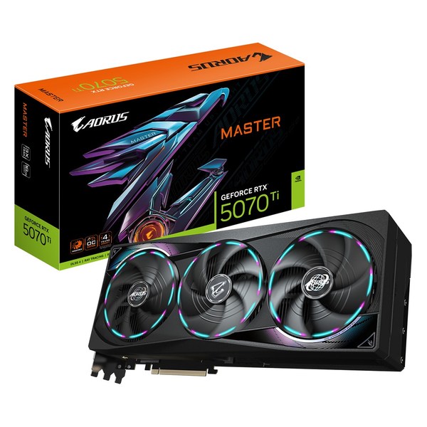 GIGABYTE AORUS GeForce RTX 5070 Ti MASTER 16GB GDDR7 3xDP 1xHDMI VGA