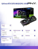 PNY GeForce RTX 5070 EPIC-X RGB OC 12GB GDDR7 Graphics Card