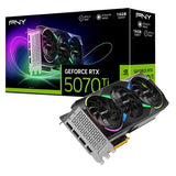 PNY GeForce RTX 5070 12GB Overclocked Triple Fan DLSS4 Graphics Card