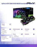 PNY GeForce RTX 5080 ARGB OC 16GB GDDR7 Graphics Card