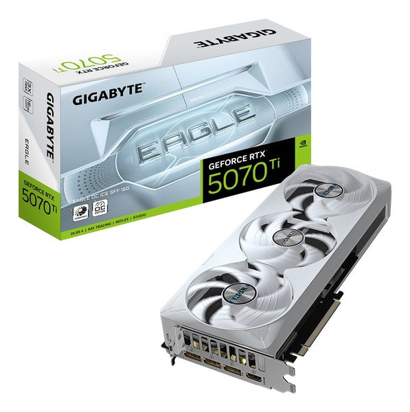 GIGABYTE GeForce RTX 5070 Ti EAGLE OC ICE SFF 16GB GDDR7 3xDP 1xHDMI