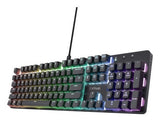 Trust GXT 867 Acira Gaming Keyboard - US English, Black