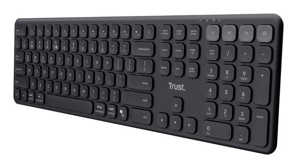 Trust Vaiya US Black Wireless Keyboard - USB, RF, Bluetooth