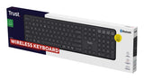 Trust Vaiya US Black Wireless Keyboard - USB, RF, Bluetooth