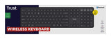 Trust Vaiya US Black Wireless Keyboard - USB, RF, Bluetooth