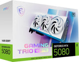 MSI GeForce RTX 5080 16GB GAMING TRIO OC WHITE Graphics Card