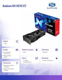 SAPPHIRE PULSE AMD Radeon RX 9070 XT Gaming 16GB Graphics Card