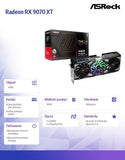 ASROCK AMD Radeon RX 9070 XT TC 16GB OC Graphics Card
