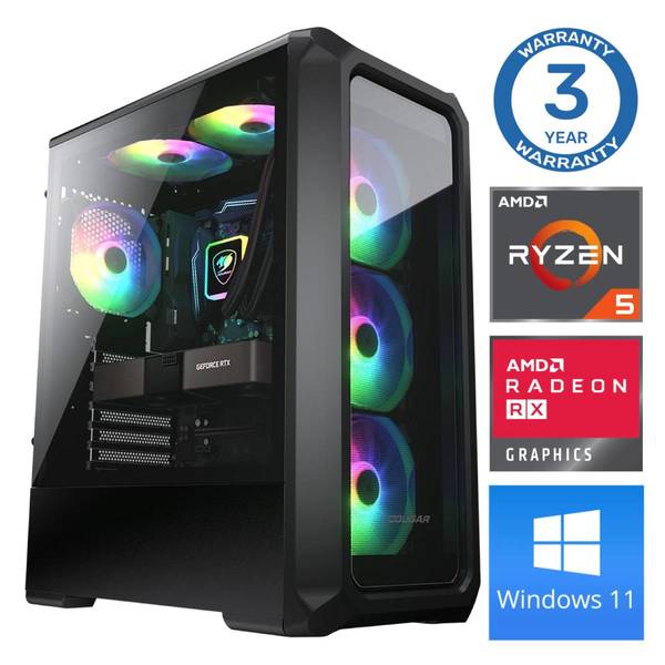 INTOP Ryzen 5 5500 16GB 500SSD M.2 NVME RX580 8GB WIN11