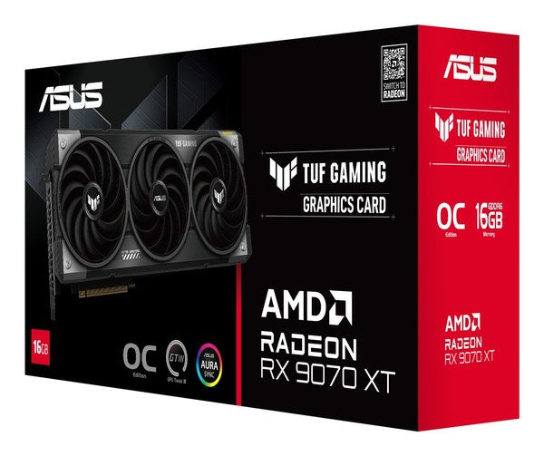 ASUS TUF Gaming Radeon RX 9070 XT OC Edition 16GB GDDR6 Graphics Card
