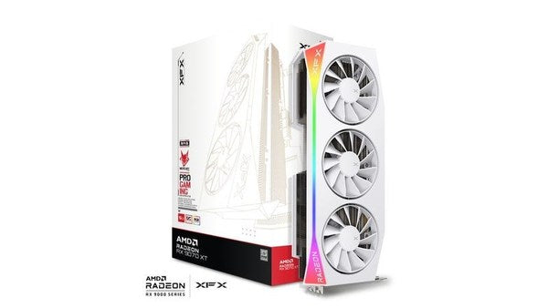 Vaizdo XFX Mercury RX 9070XT OC White G RGB 16 Video Card