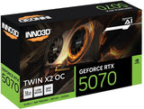 INNO3D GeForce RTX 5070 TWIN X2 OC 12GB GDDR7 Graphics Card