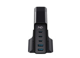 Havit UCLE004 EU GaN 140W Five-Port Travel Charger - Black