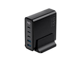 Havit UCLE004 EU GaN 140W Five-Port Travel Charger - Black