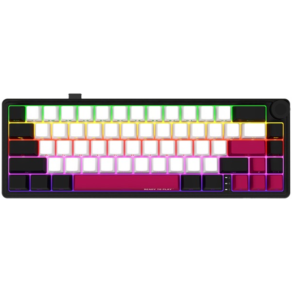 LORGAR KBP70MW Wireless 65% Mechanical Gaming Keyboard Pro - Black/Red, EN Layout