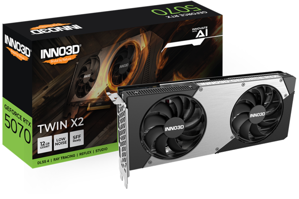 INNO3D GeForce RTX 5070 TWIN X2 12GB GDDR7 Graphics Card