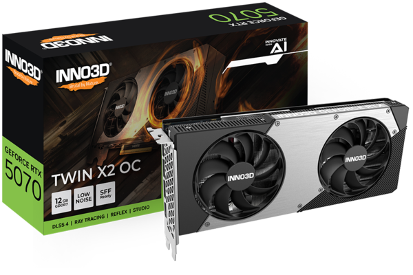 INNO3D GeForce RTX 5070 TWIN X2 OC 12GB GDDR7 Graphics Card