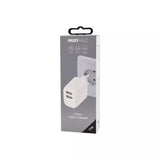 Travel Universal Power Adapter 17W - US/AU/EU/UK Compatibility, Black