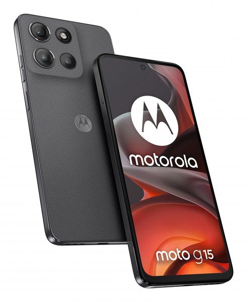 Motorola Moto G15 4G Smartphone - 128GB, 8GB RAM, 6.72" Display, Gray