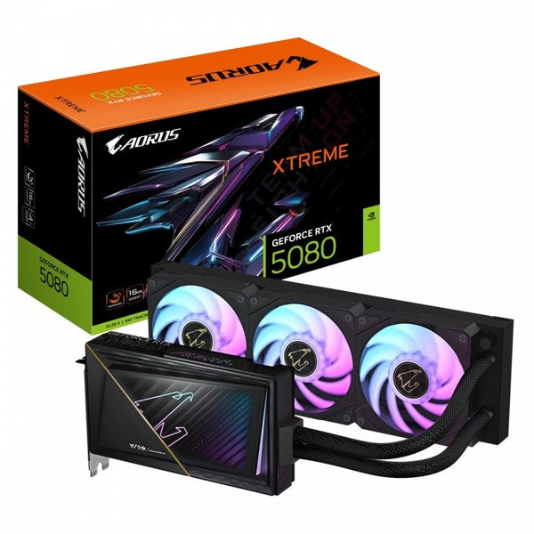 GIGABYTE AORUS GeForce RTX 5080 XTREME WATERFORCE 16GB Graphics Card