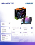 GIGABYTE AORUS GeForce RTX 5080 XTREME WATERFORCE WB 16GB Graphics Card