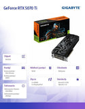 GIGABYTE GeForce RTX 5070 Ti WINDFORCE OC SFF 16GB GDDR7 3xDP 1xHDMI